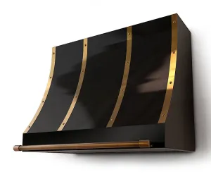 -EUGENE- Black and Brass Range Hood