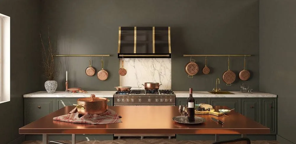 -EUGENE- Black and Brass Range Hood