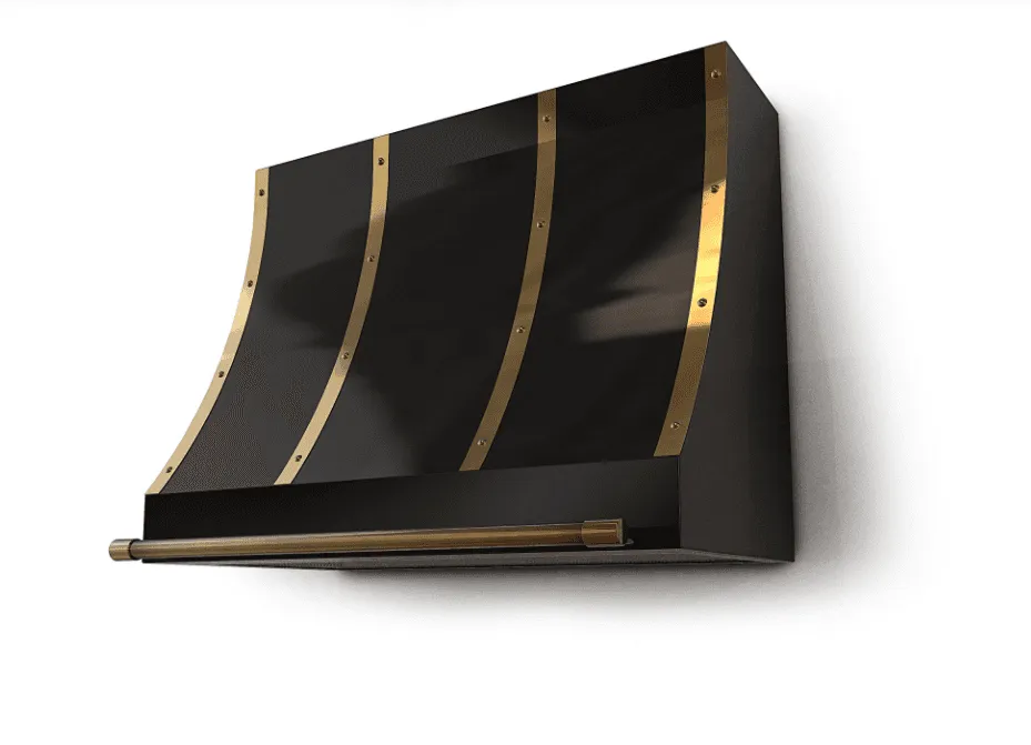 -EUGENE- Black and Brass Range Hood