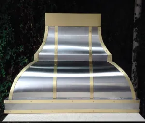 - MICHELLE - Custom Brass and Stainless Steel Range Hood