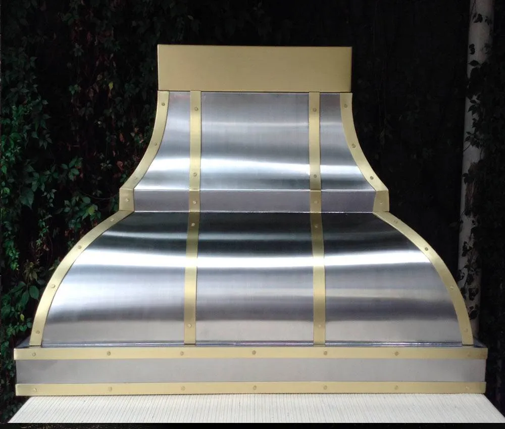 - MICHELLE - Custom Brass and Stainless Steel Range Hood