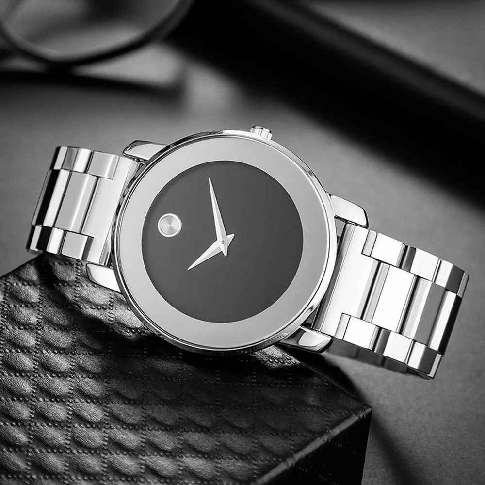 ⌚ Ultra-Thin Men's Stainless Steel Watch – The Watch of Power & Prestige ⌚