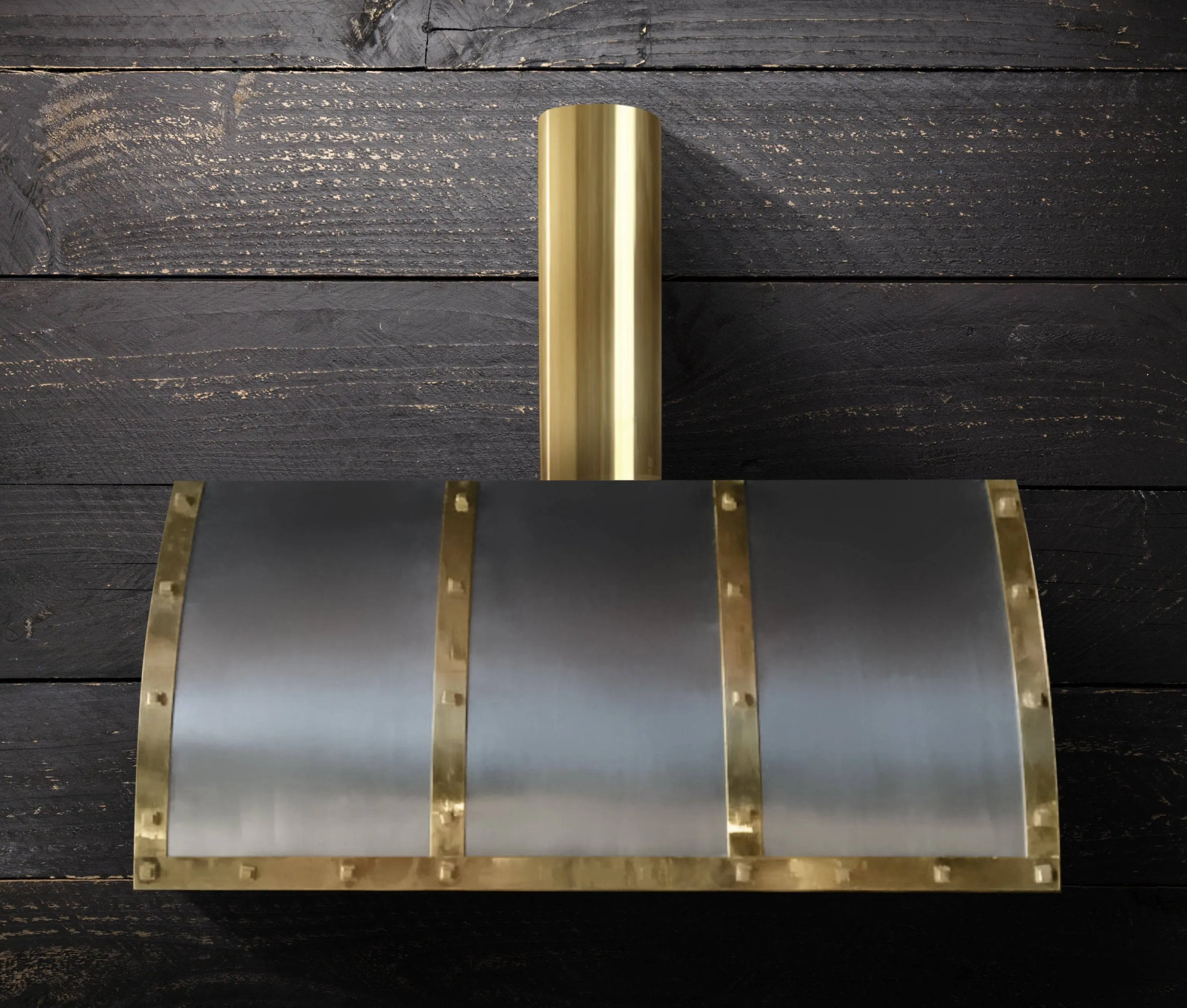 - WINSTON - Copper Range Hood Stainless Steel and Brass