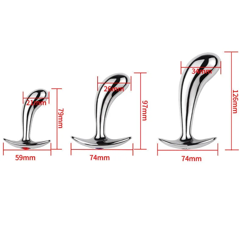 0339M  Prostate Pleaser Stainless Steel Butt Plug