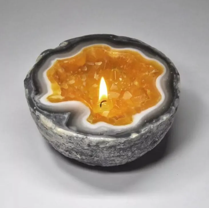 1 1 FREE | Lumière™ Wax Candle with Real Rose Quartz