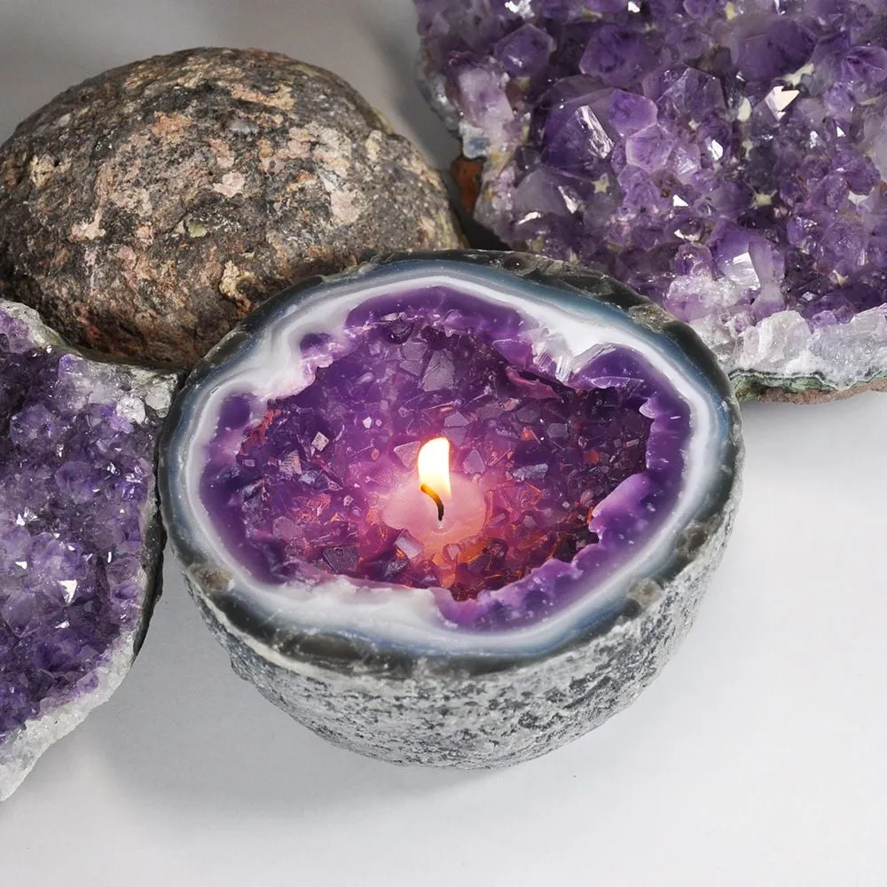 1 1 FREE | Lumière™ Wax Candle with Real Rose Quartz