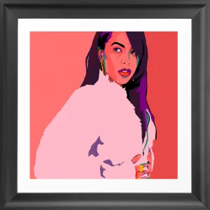 1 In A Million - Aaliyah portrait art - Limited Edition Giclee Art Print & Wall Decor - Vakseen Art