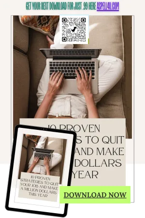 10 Proven Strategies to Quit Your Job and Make a Million Dollars This Year Digital Download  Printable or Ebook Formats
