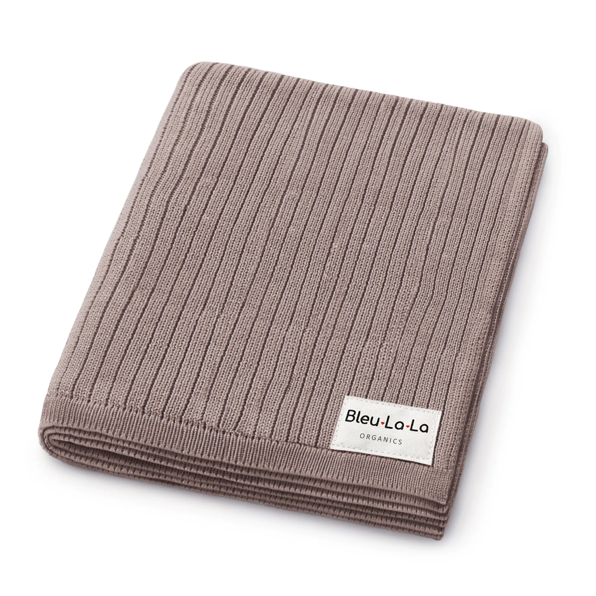 100% Luxury Organic Cotton Ribbed Baby Swaddle Blanket: Bubblegum