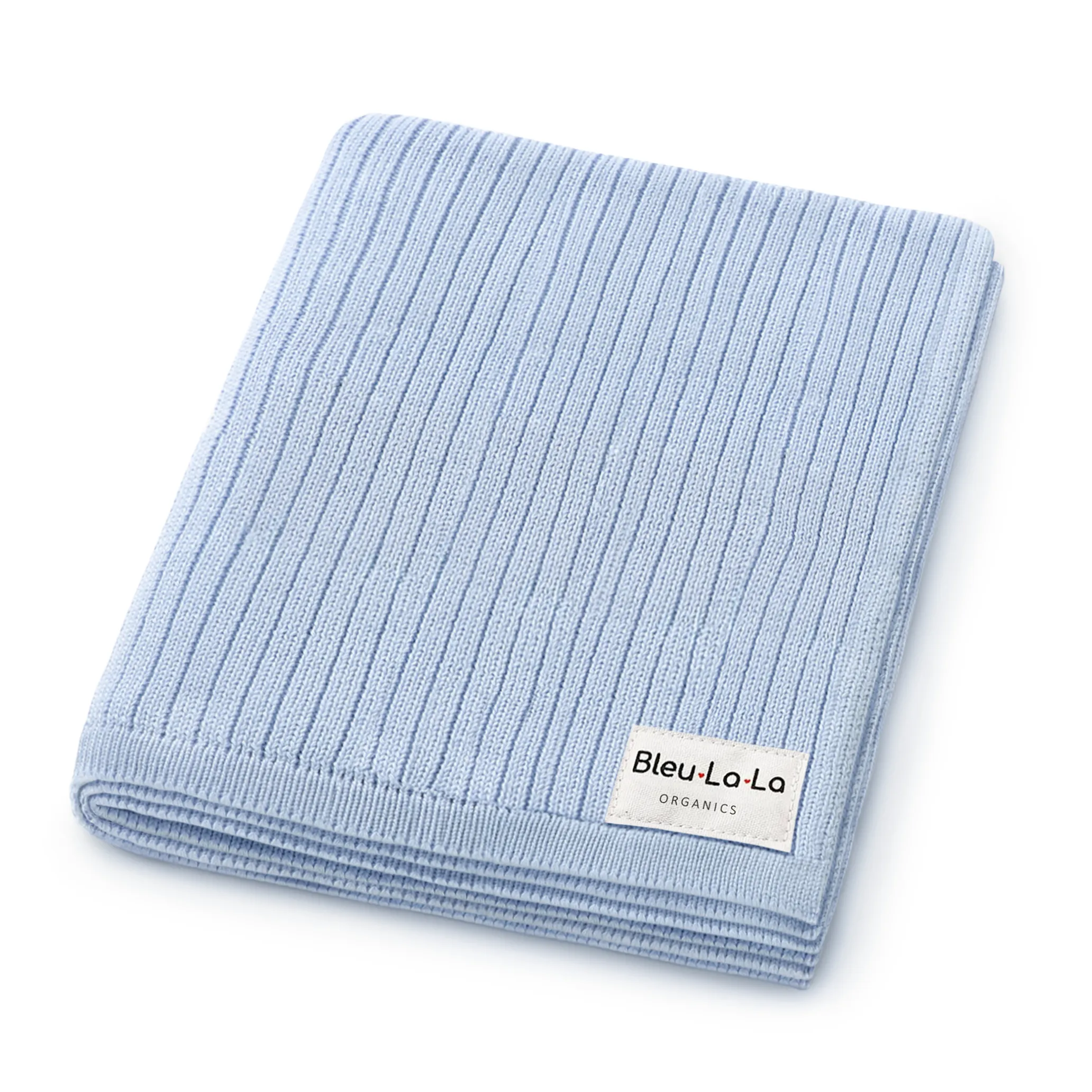 100% Luxury Organic Cotton Ribbed Baby Swaddle Blanket: Bubblegum
