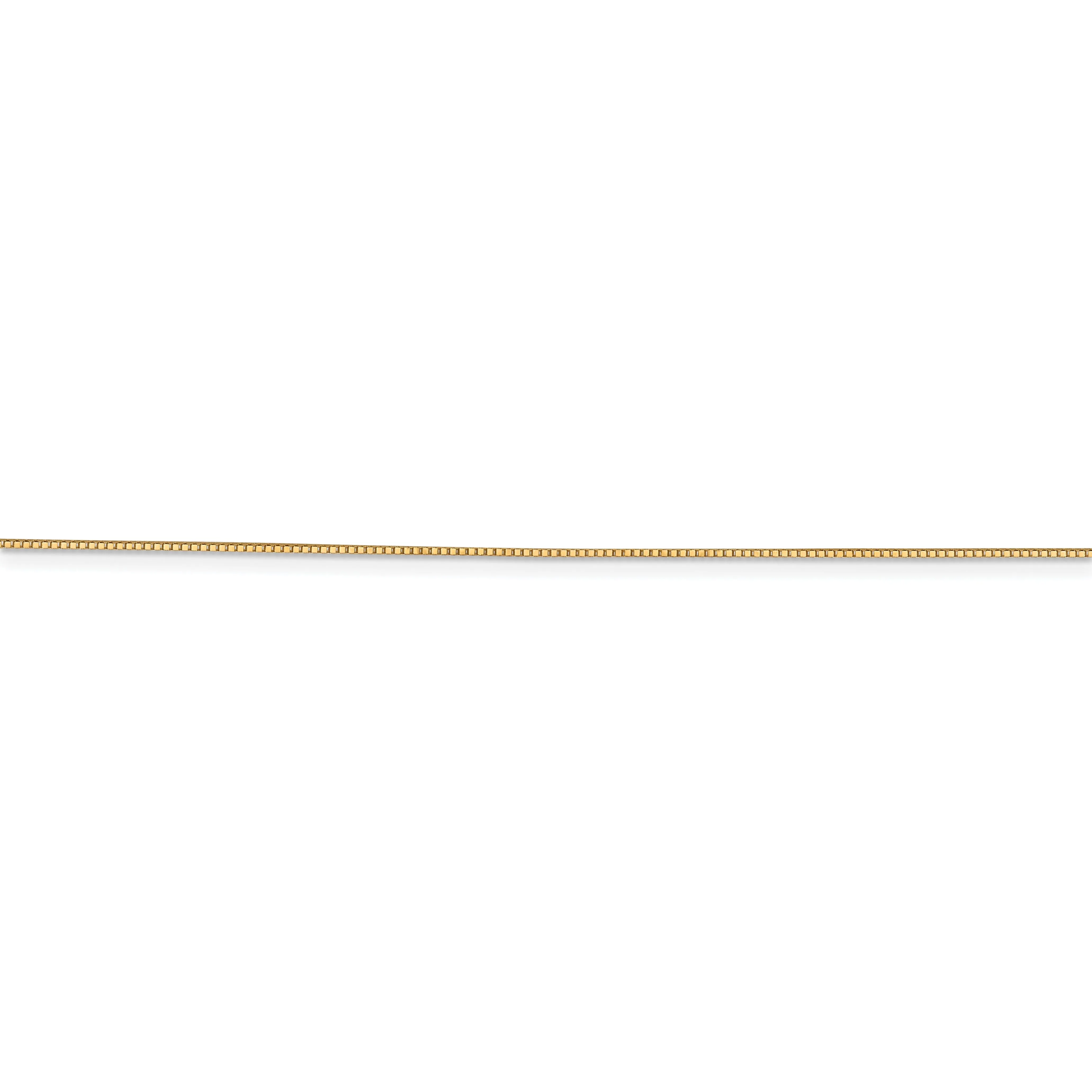 10k Yellow Gold .7 mm Box Chain