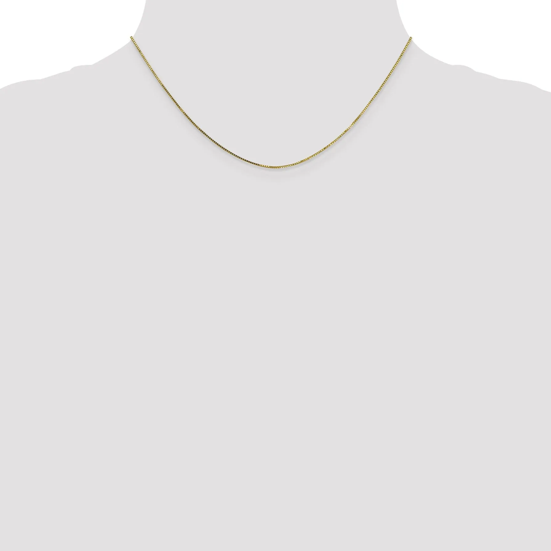 10k Yellow Gold .7 mm Box Chain