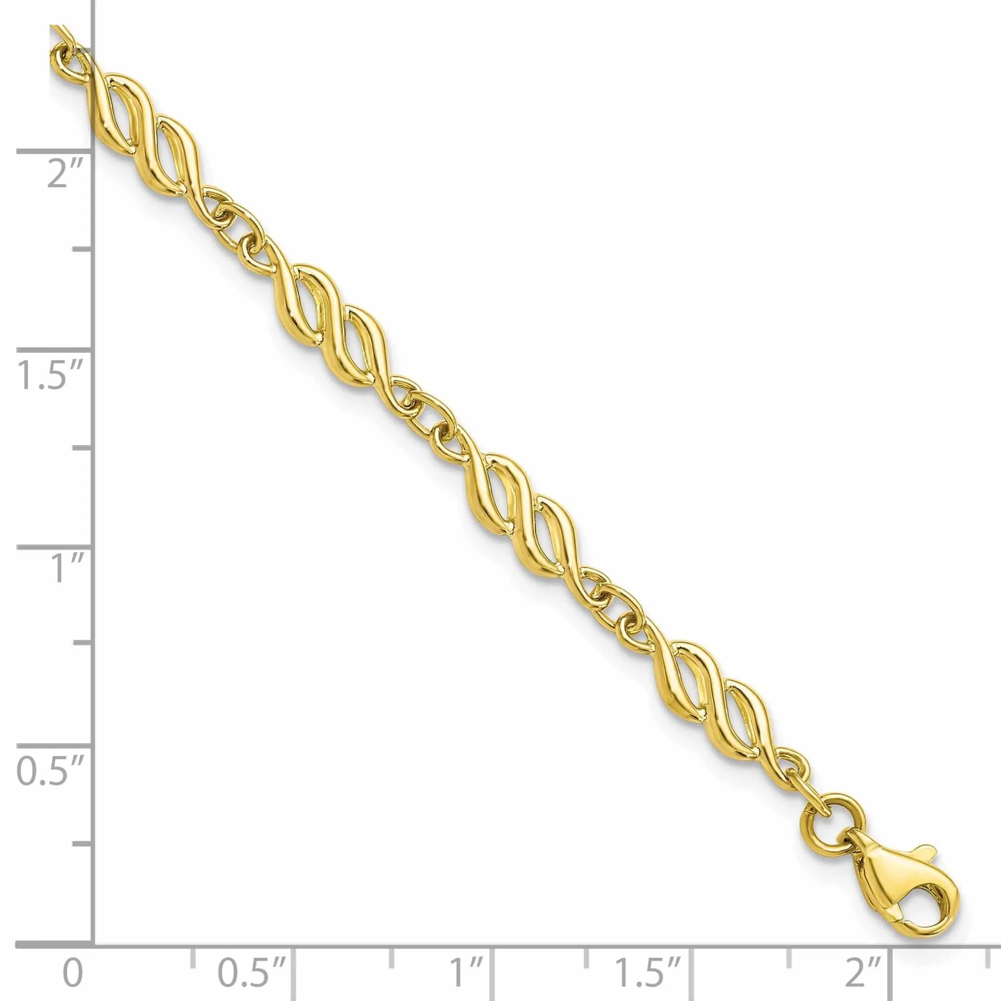 10k Yellow Gold Polished Bracelet