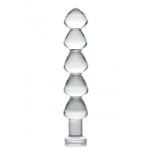 11-inch Master Series Clear Anal Large Glass Dildo