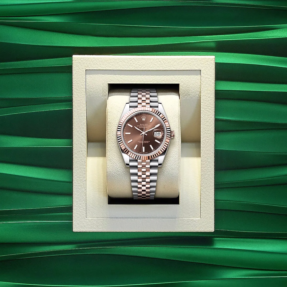 1:1 Luxury Automatic Mechanical Watch | RLX Watch Date Just 41 Silver Rose Gold