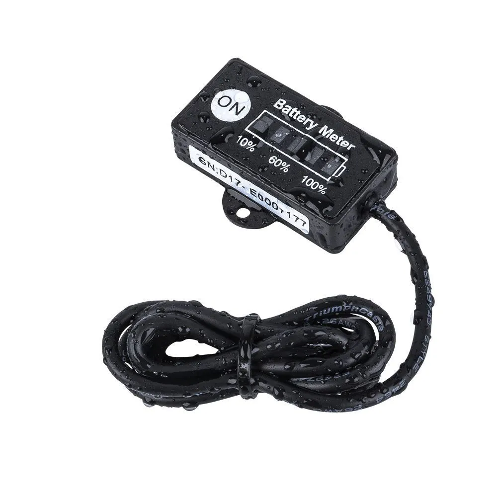 12volt Led Dual Battery Monitor Fuel Gauge Meter Digital Percentage Switch