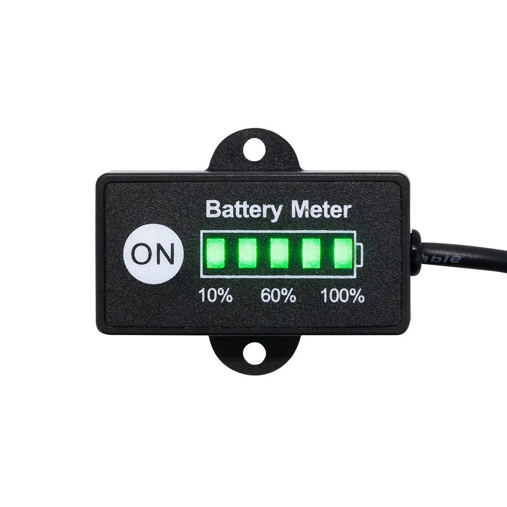 12volt Led Dual Battery Monitor Fuel Gauge Meter Digital Percentage Switch