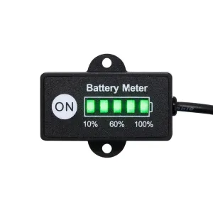12volt Led Dual Battery Monitor Fuel Gauge Meter Digital Percentage Switch