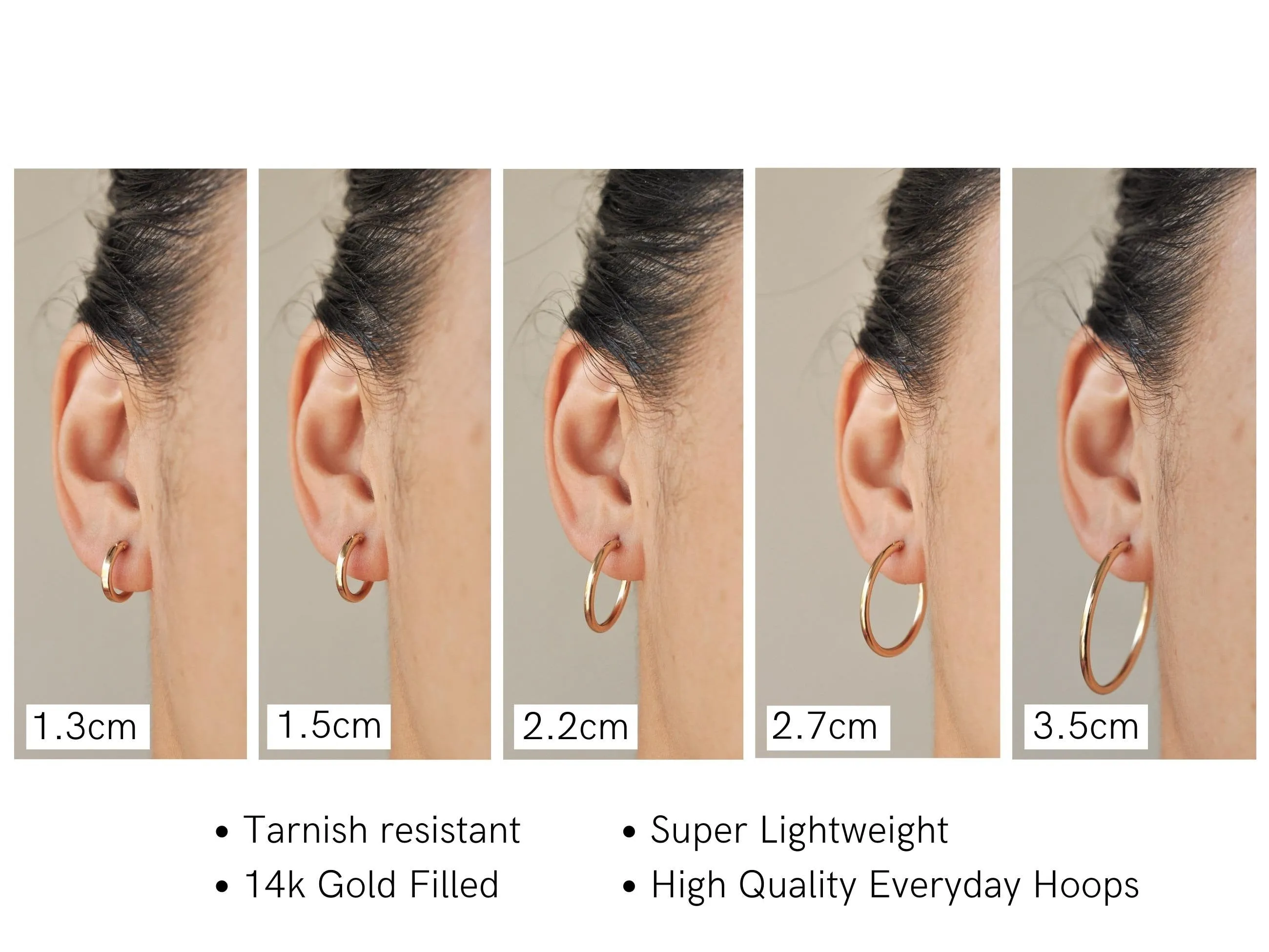14k Gold Filled Hoop Earrings