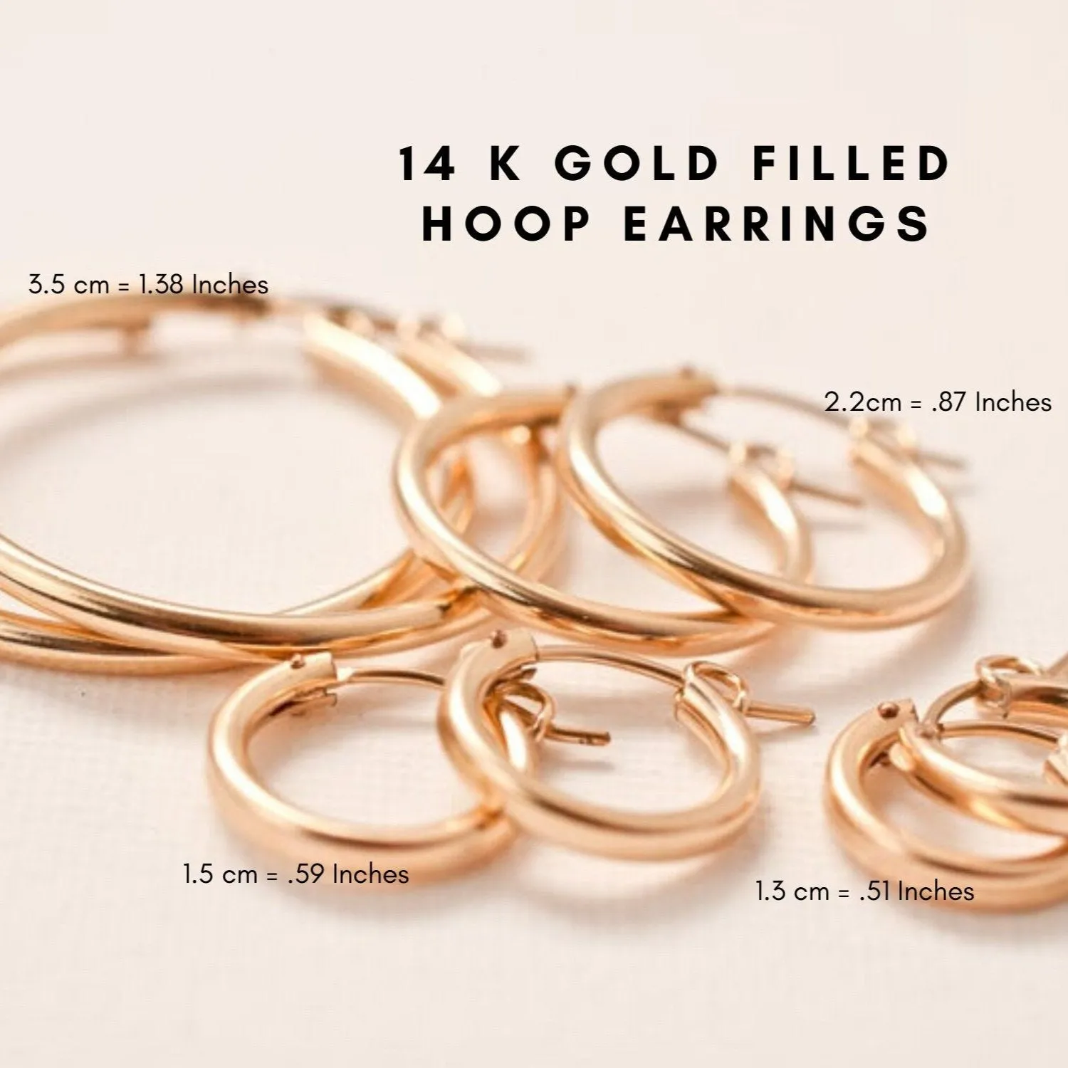 14k Gold Filled Hoop Earrings