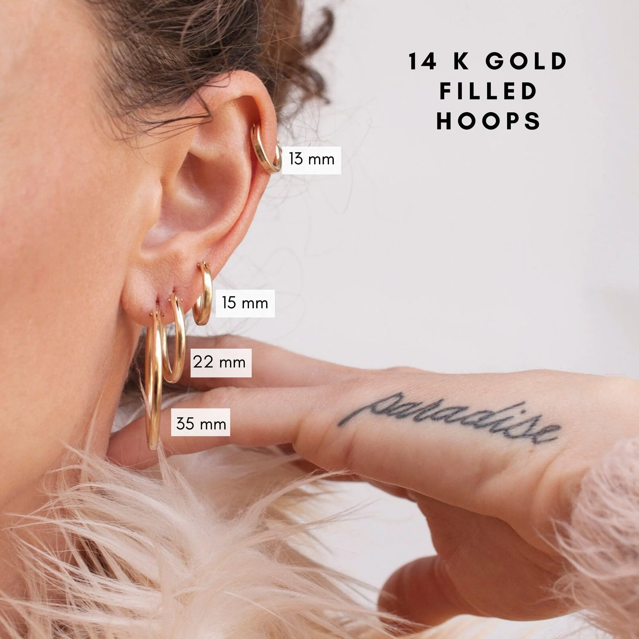 14k Gold Filled Hoop Earrings