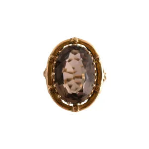 14K Gold Smoky Quartz Ring