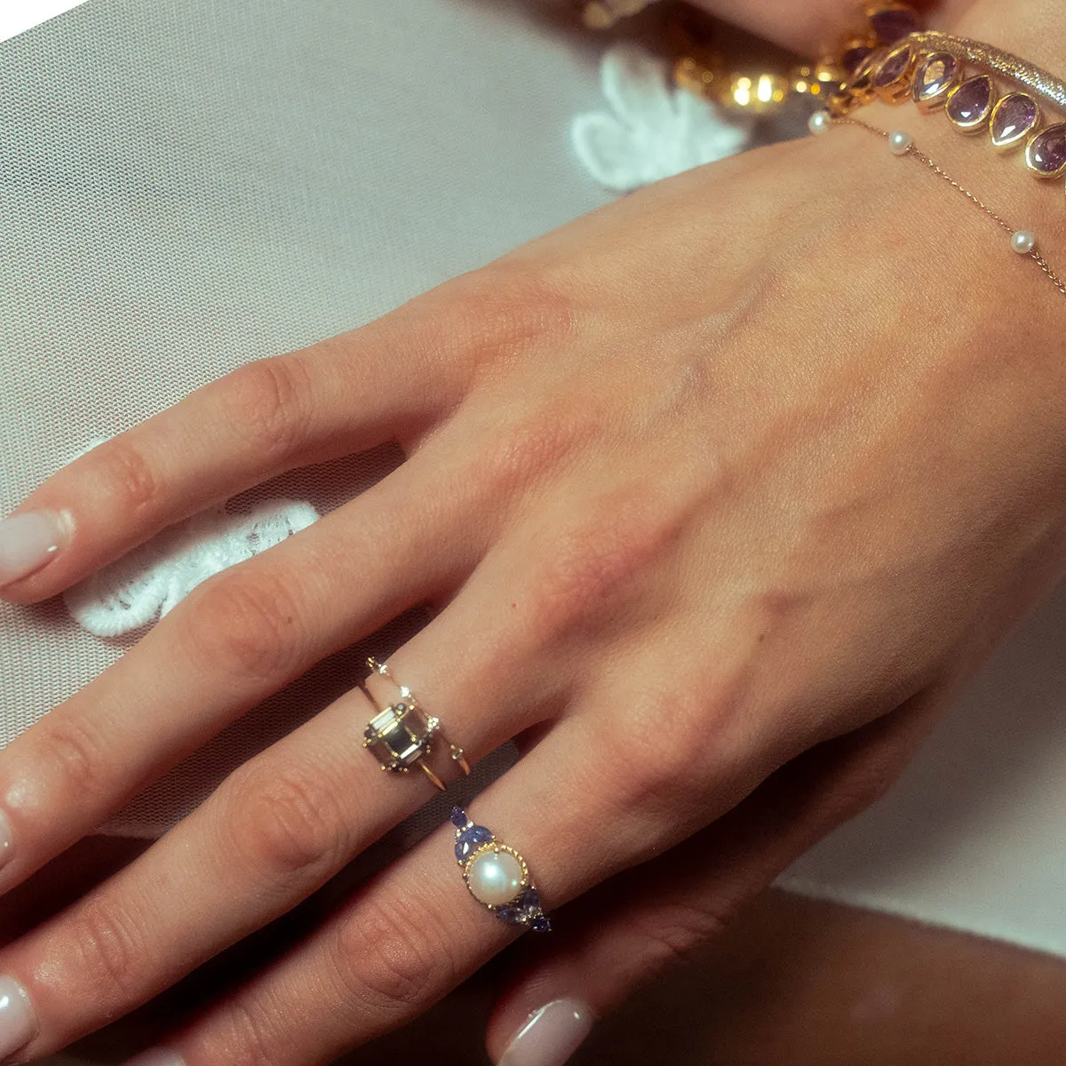 14k Vintage Inspired Art Deco Engagement Ring