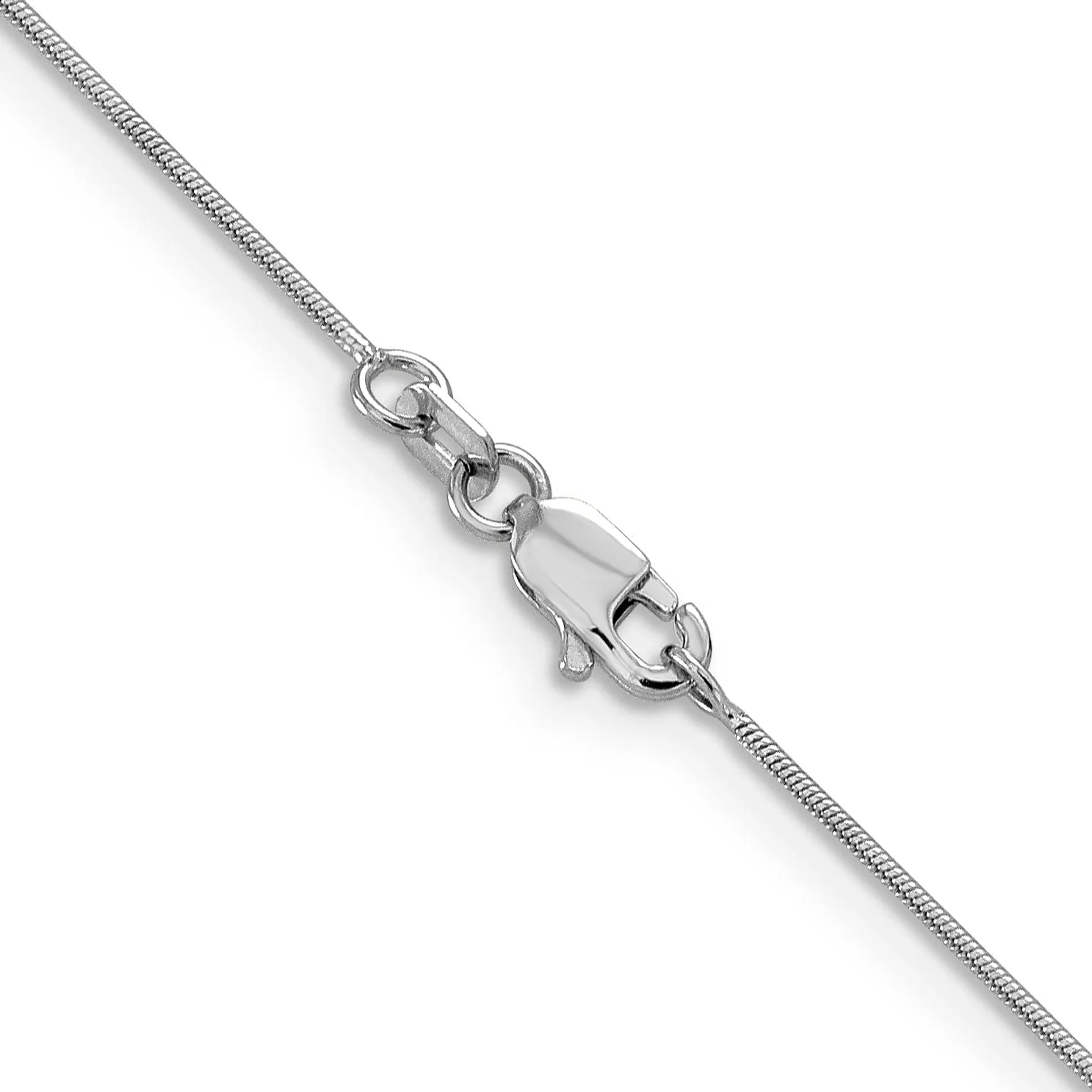 14K White Gold .8 mm Snake Chain