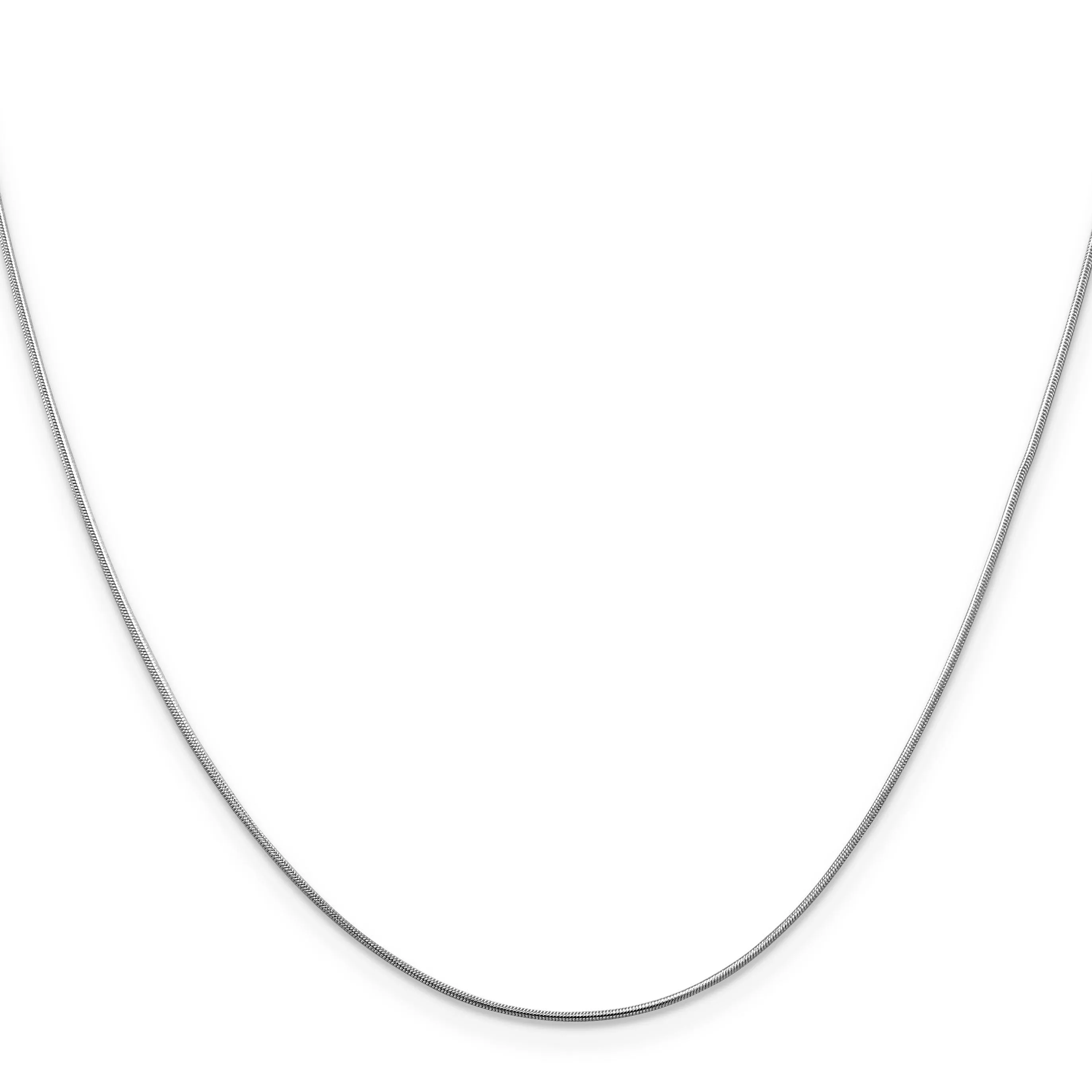 14K White Gold .8 mm Snake Chain
