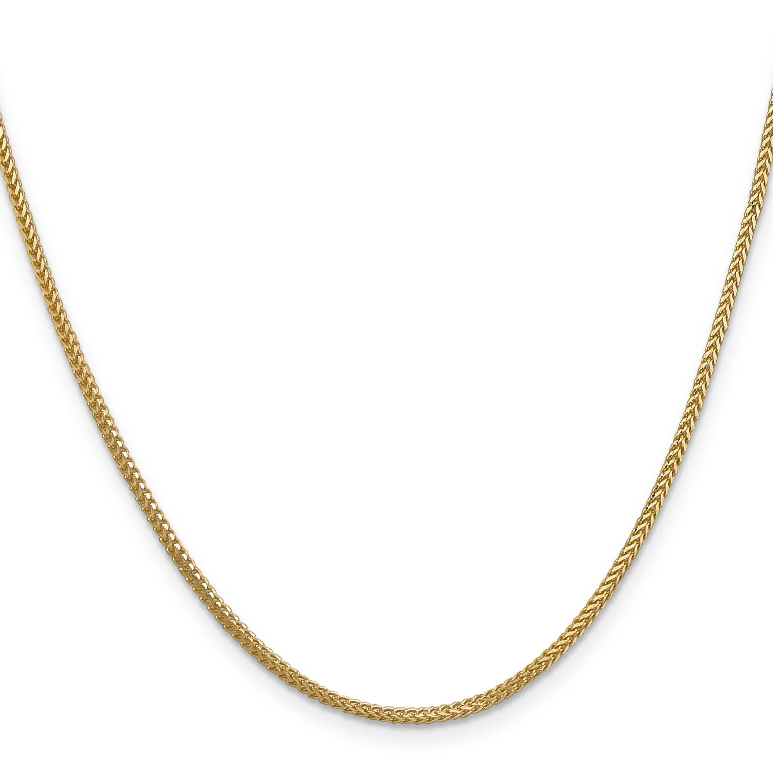 14k Yellow Gold 1.25 mm Franco Chain
