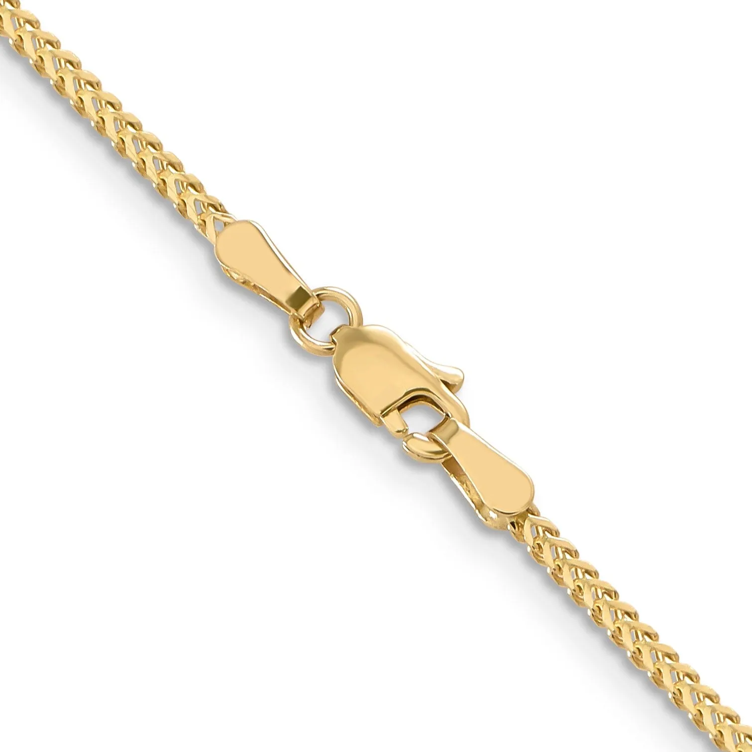 14k Yellow Gold 1.25 mm Franco Chain