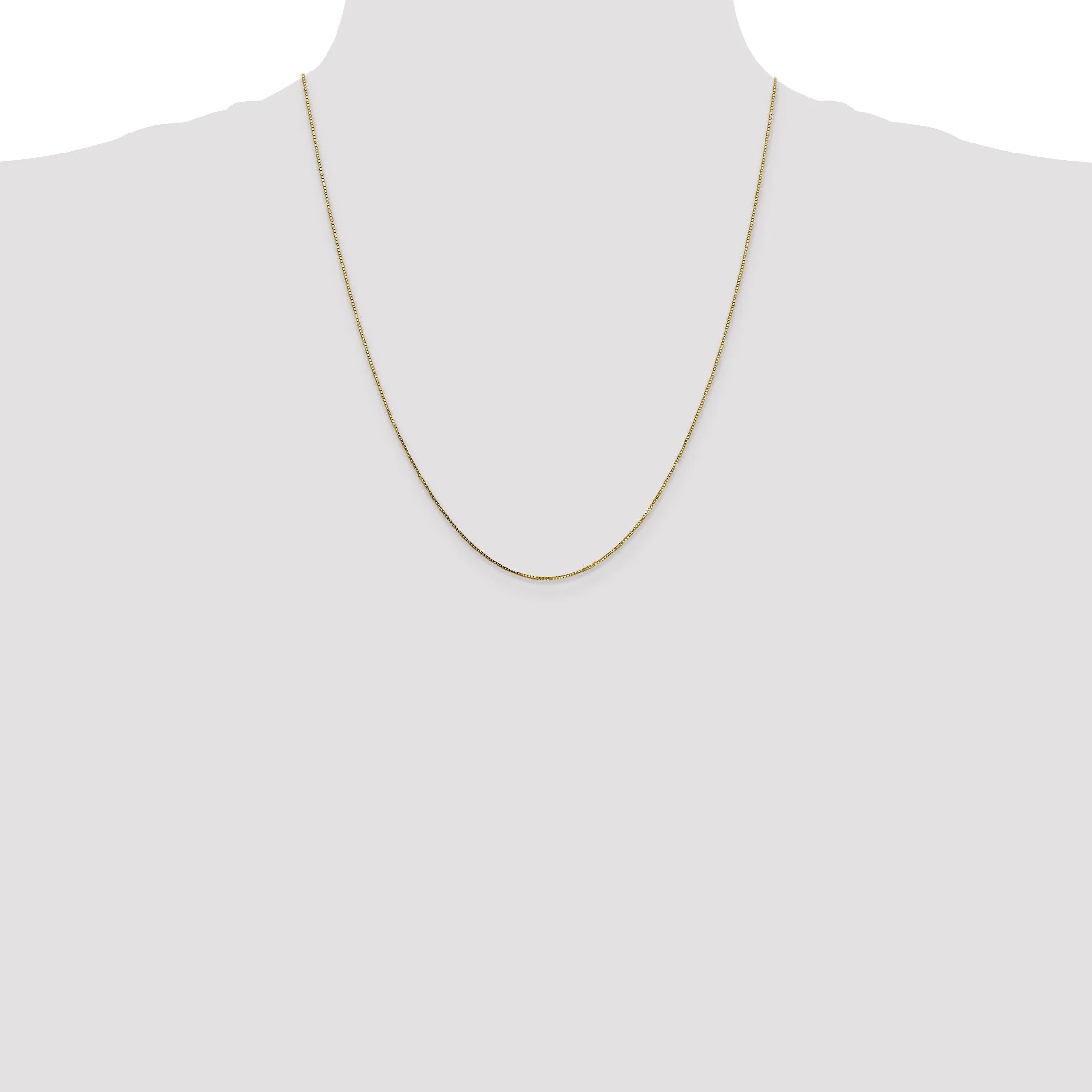14k Yellow Gold .8 mm Box Chain