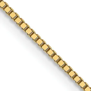 14k Yellow Gold .8 mm Box Chain