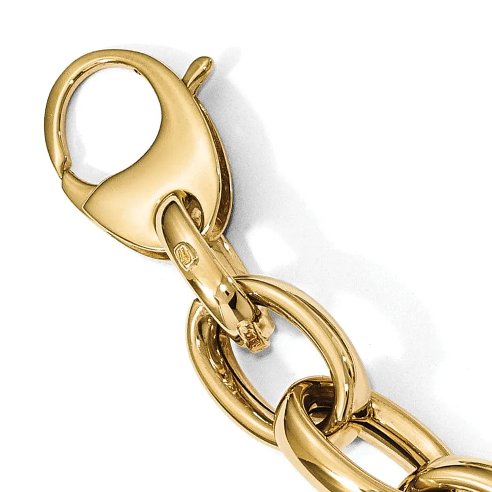 14k Yellow Gold Fancy Link Bracelet