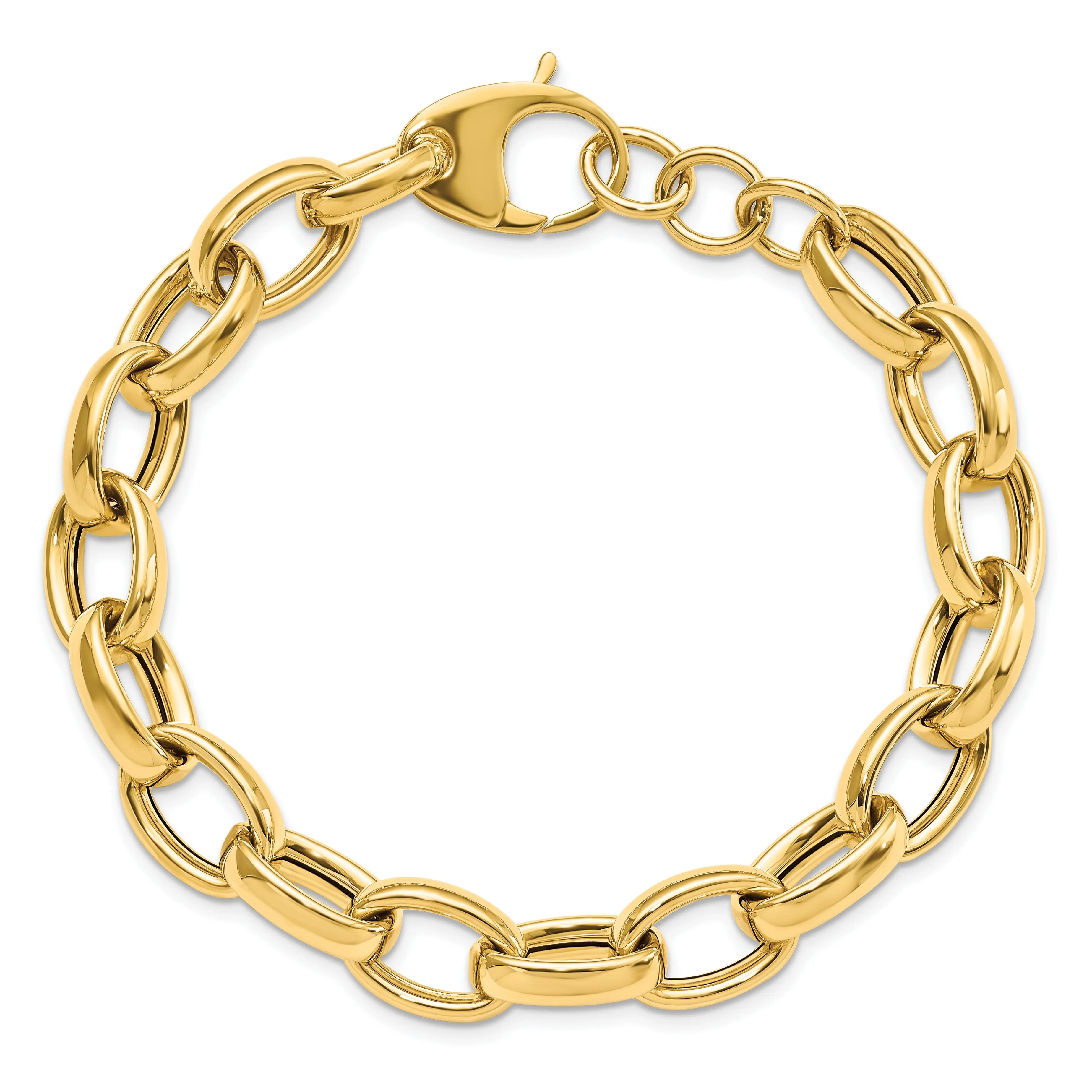 14k Yellow Gold Fancy Link Bracelet