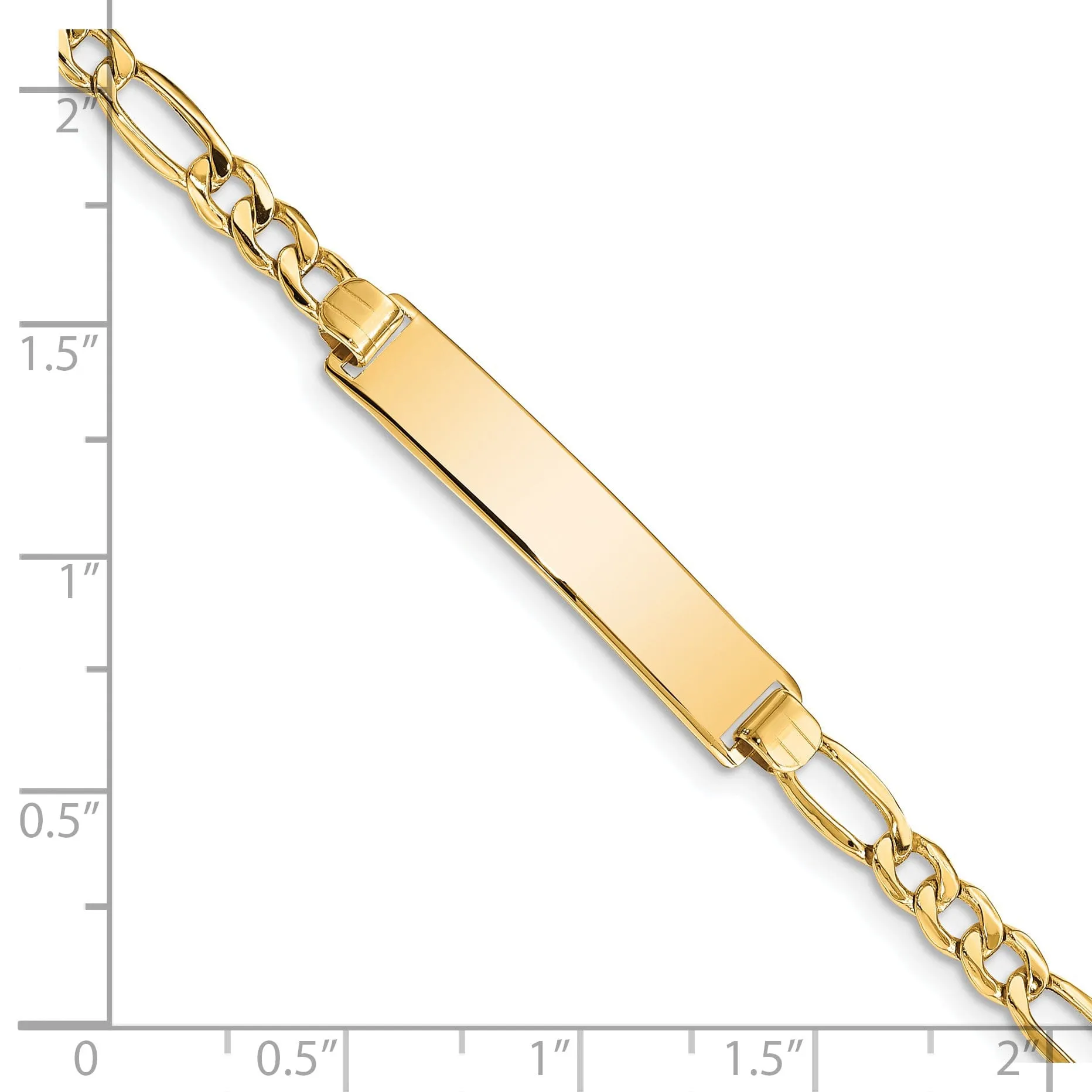 14k Yellow Gold ID Bracelet