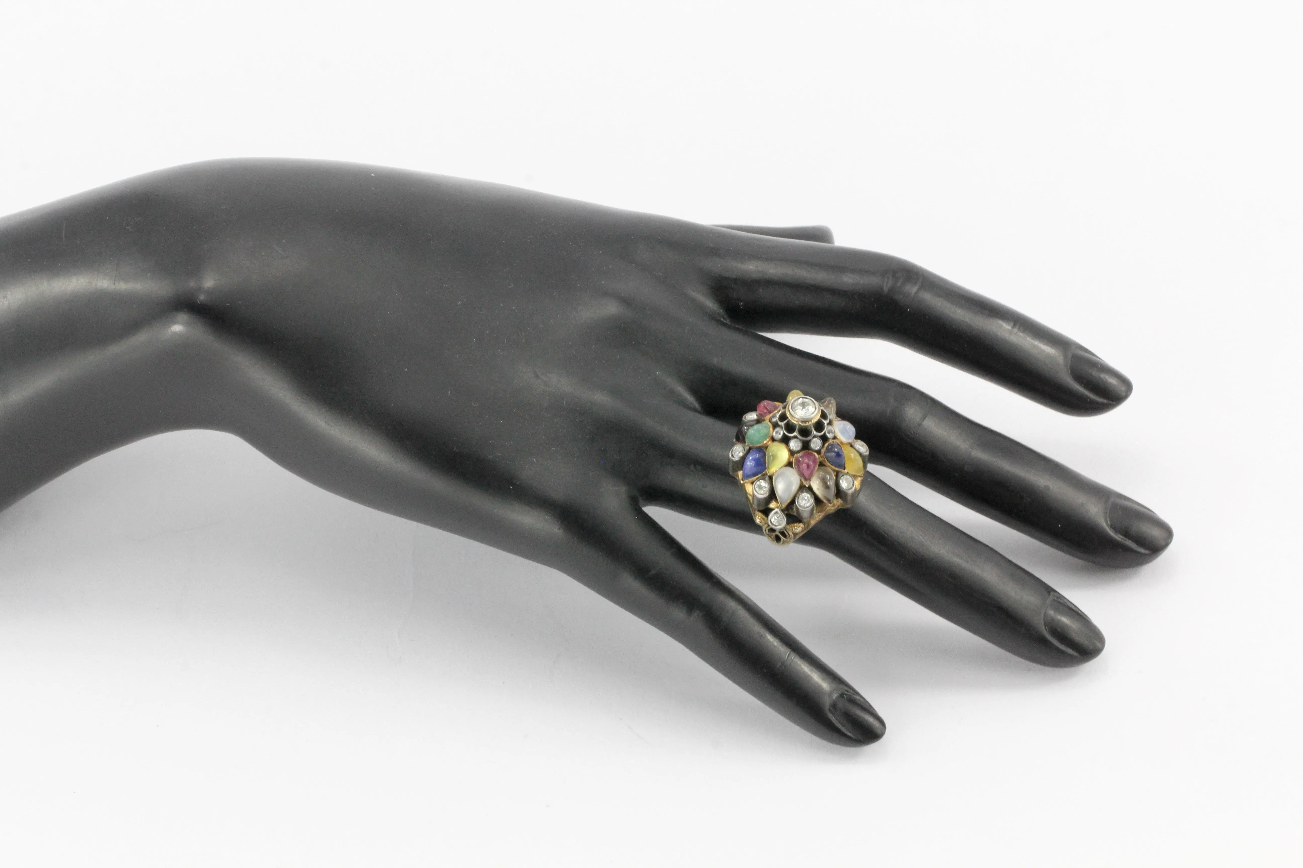 14K Yellow Gold Thai Princess Ring