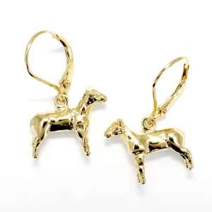 14kt gold Vermeil Show Lamb Earrings for Livestock show 4-H participant