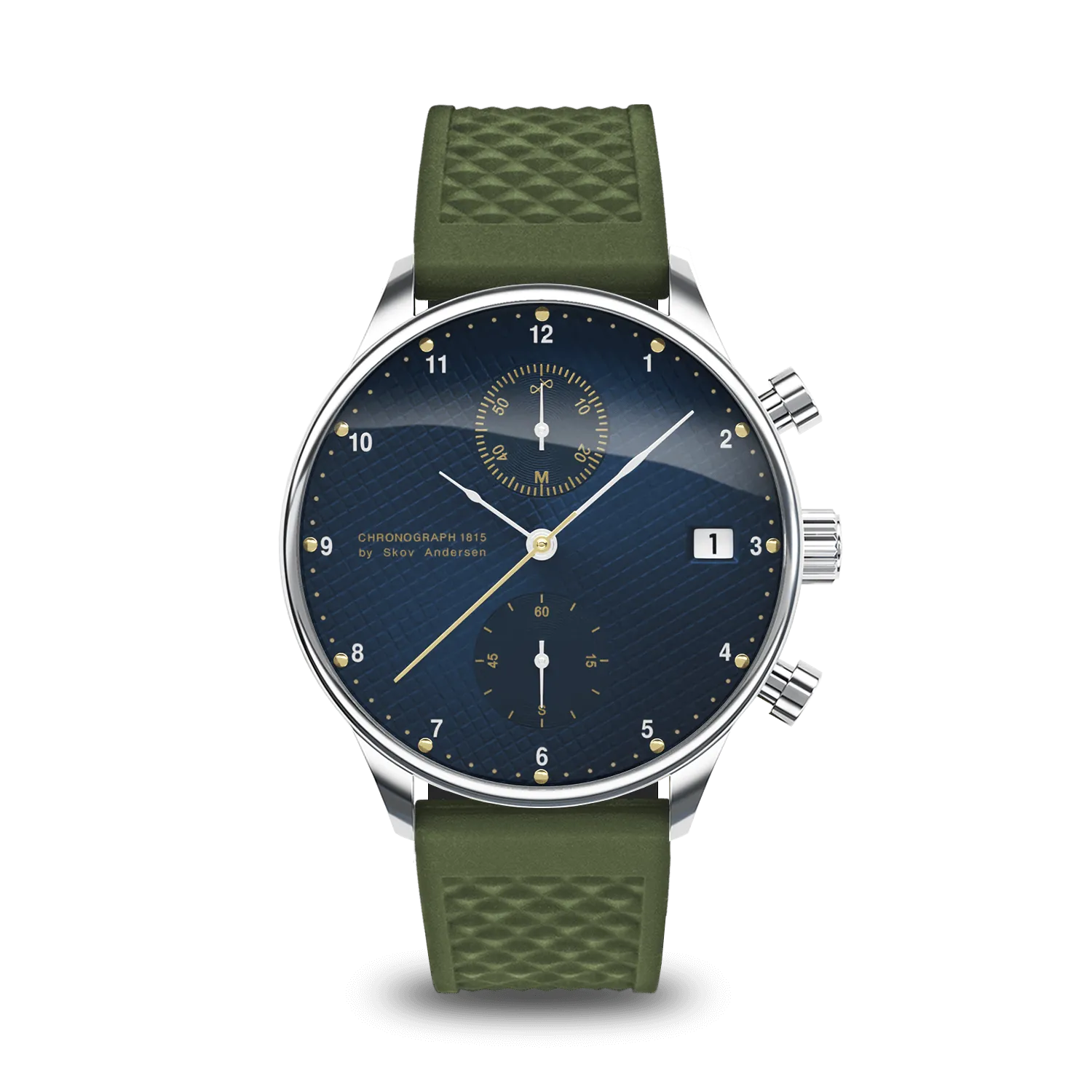1815 Chronograph, Steel / Blue Turtle
