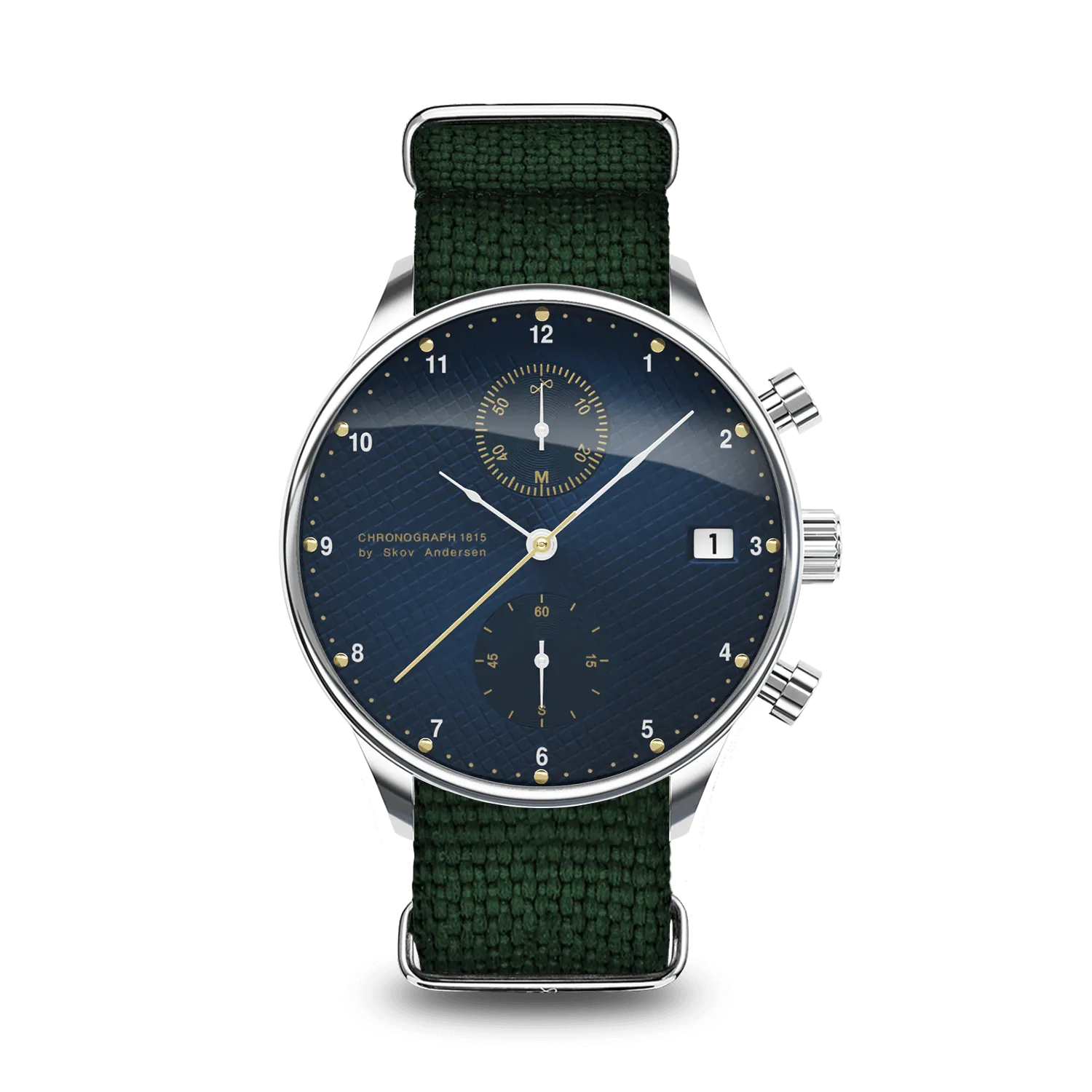 1815 Chronograph, Steel / Blue Turtle