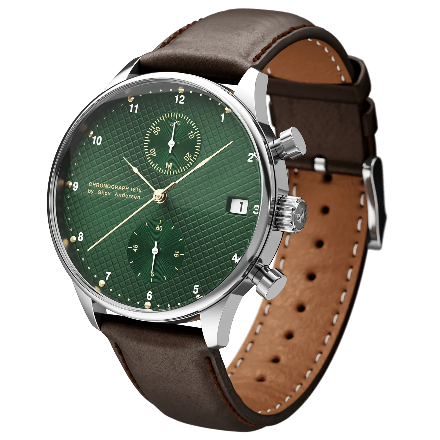 1815 Chronograph, Steel / Green Turtle
