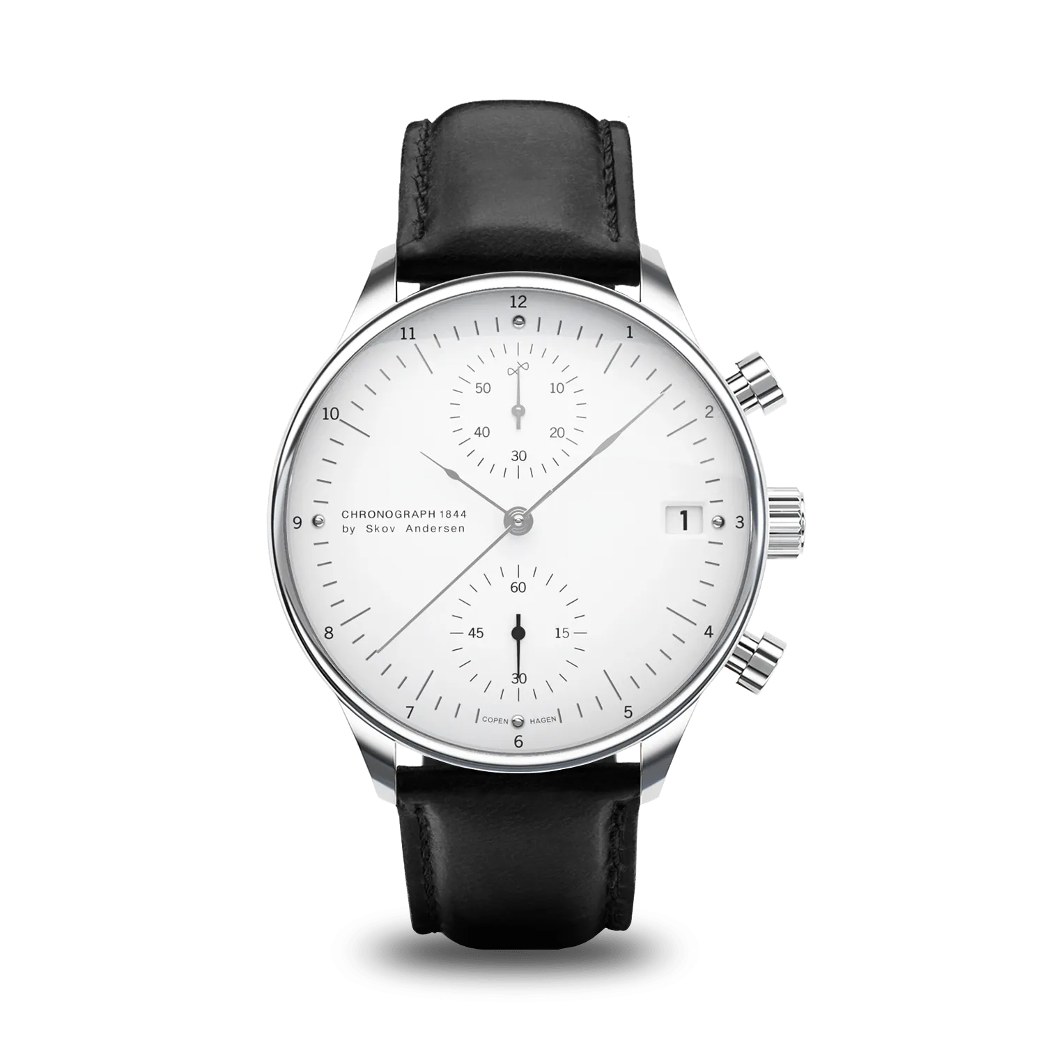 1844 Chronograph, Steel / White