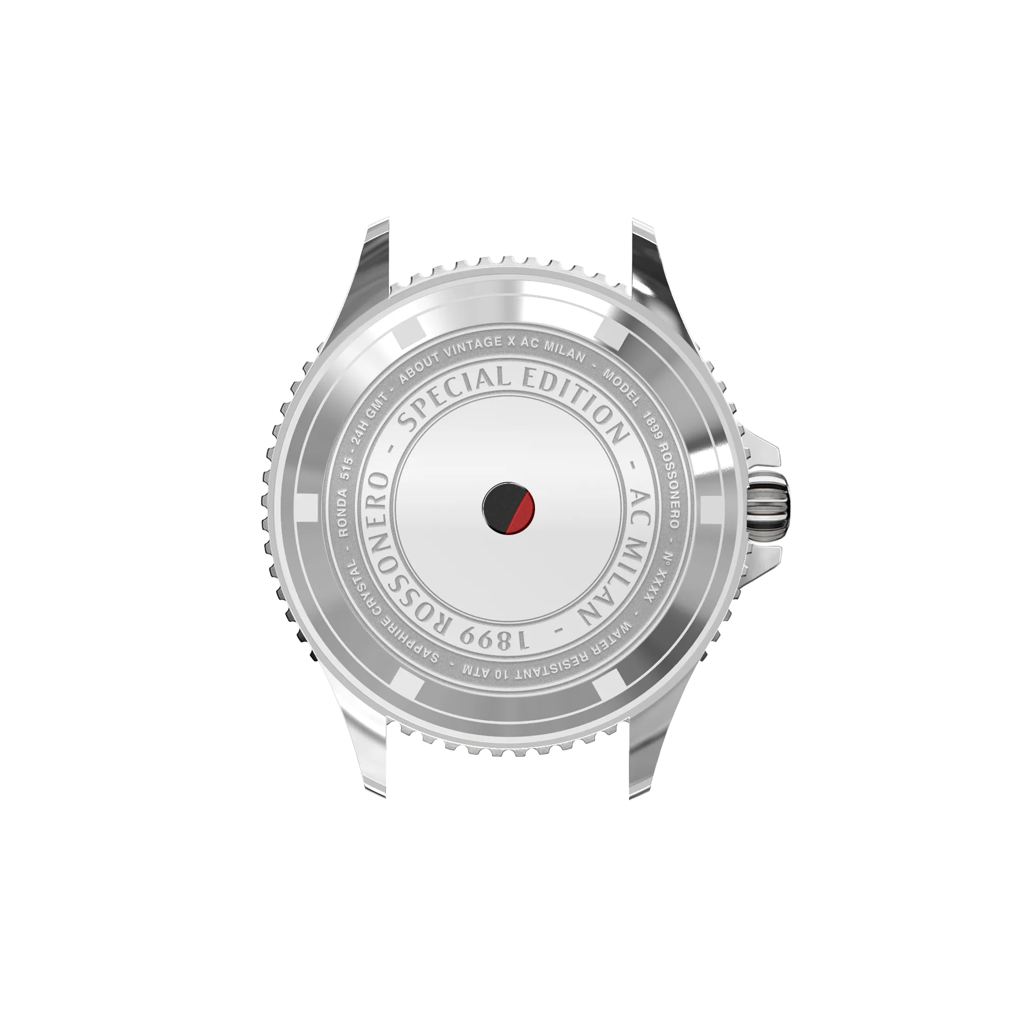1899 Rossonero GMT, Steel / Black