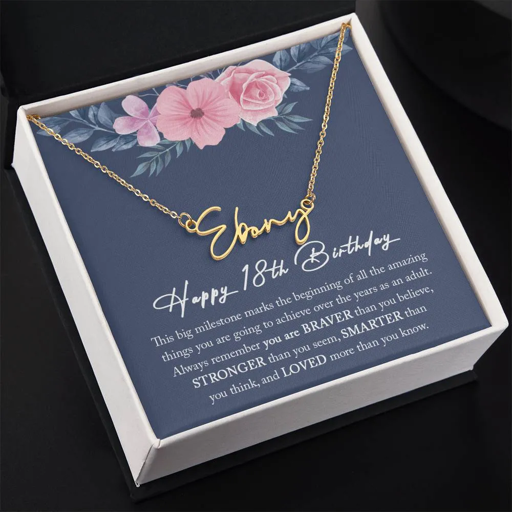 18th Birthday Gifts for Girls, 18 Year Old Birthday Gift Girl, 18th Birthday Gifts, 18th Birthday Necklace, Happy 18th Birthday