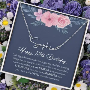 18th Birthday Gifts for Girls, 18 Year Old Birthday Gift Girl, 18th Birthday Gifts, 18th Birthday Necklace, Happy 18th Birthday