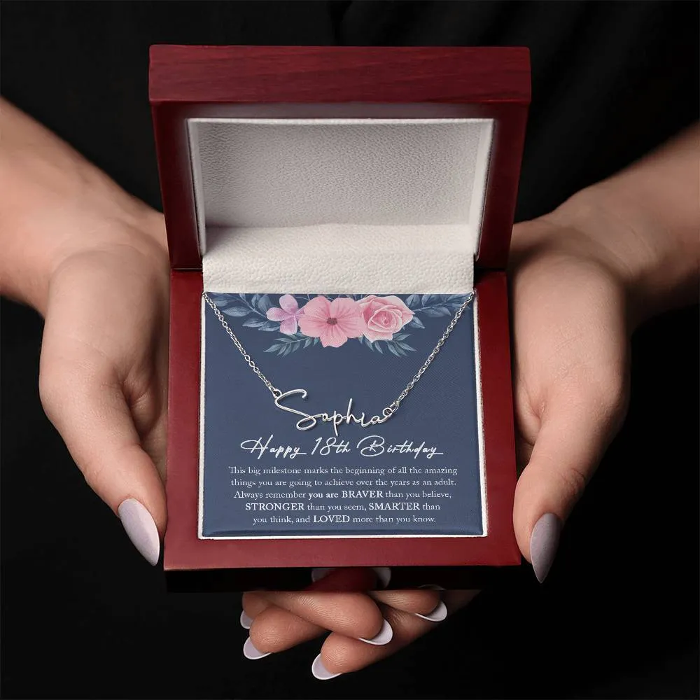 18th Birthday Gifts for Girls, 18 Year Old Birthday Gift Girl, 18th Birthday Gifts, 18th Birthday Necklace, Happy 18th Birthday