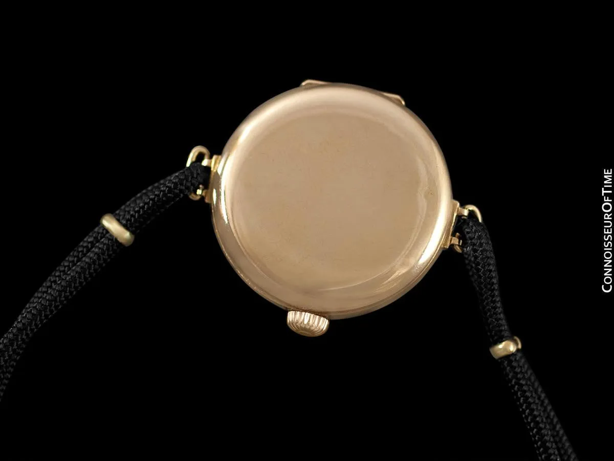 1920's Rolex Ladies Vintage Art Deco Dial Watch - 15K (14K) Gold