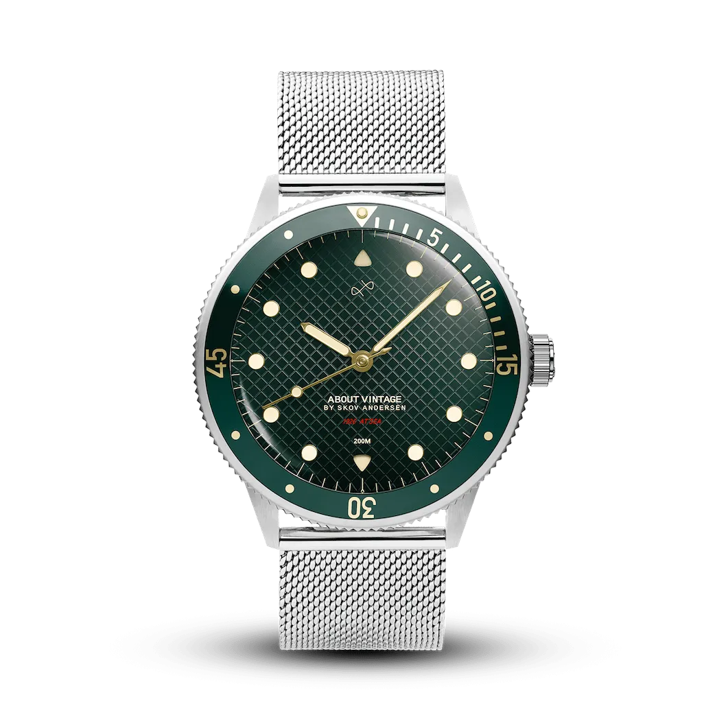 1926 At'sea, Steel / Green Turtle Vintage – 39MM