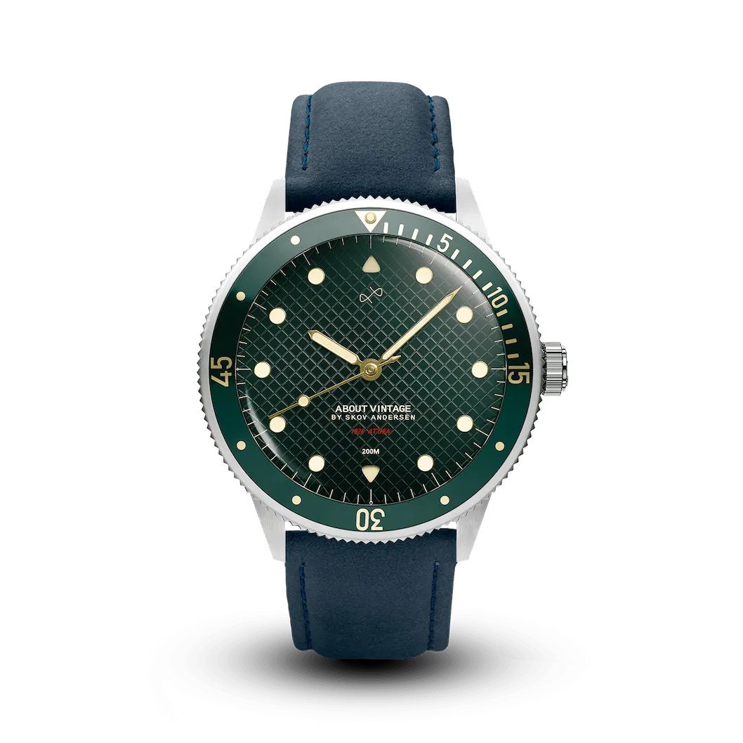 1926 At'sea, Steel / Green Turtle Vintage – 39MM