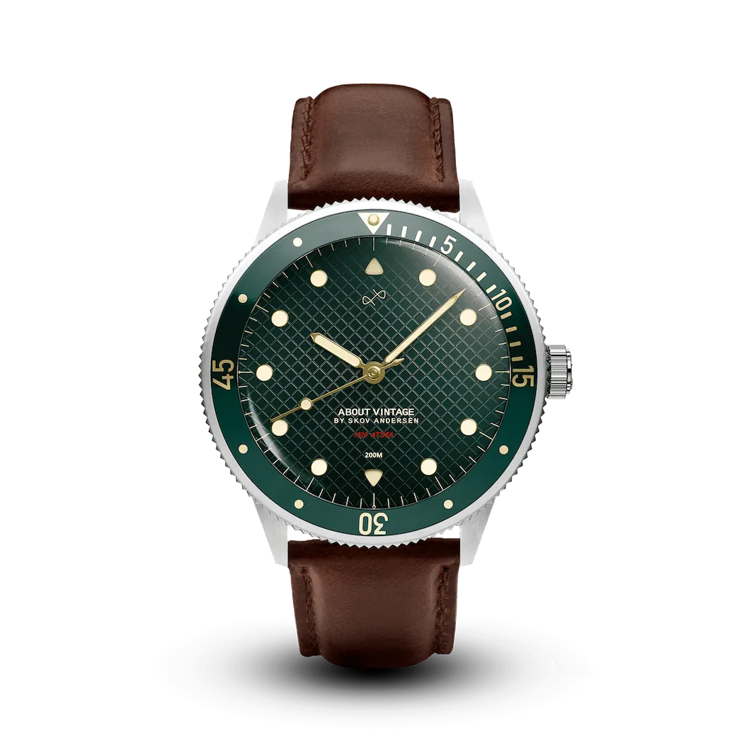 1926 At'sea, Steel / Green Turtle Vintage – 39MM